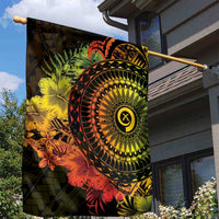 Vanuatu Garden Flag Hibisus Polynesian Pattern Reggae LT14 - Polynesian Pride