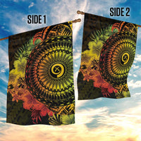 Vanuatu Garden Flag Hibisus Polynesian Pattern Reggae LT14 - Polynesian Pride