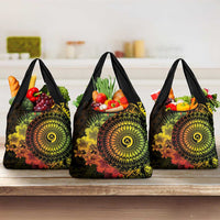 Vanuatu Grocery Bag Hibisus Polynesian Pattern Reggae LT14 3-pack One Size Reggae - Polynesian Pride