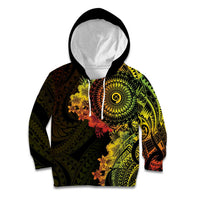 Vanuatu Kid Hoodie Hibisus Polynesian Pattern Reggae LT14 Hoodie Reggae - Polynesian Pride