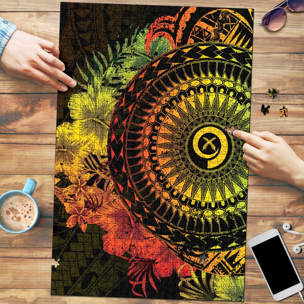 Vanuatu Puzzle Hibisus Polynesian Pattern Reggae LT14 Reggae - Polynesian Pride