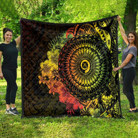 Vanuatu Quilt Hibisus Polynesian Pattern Reggae LT14 - Polynesian Pride