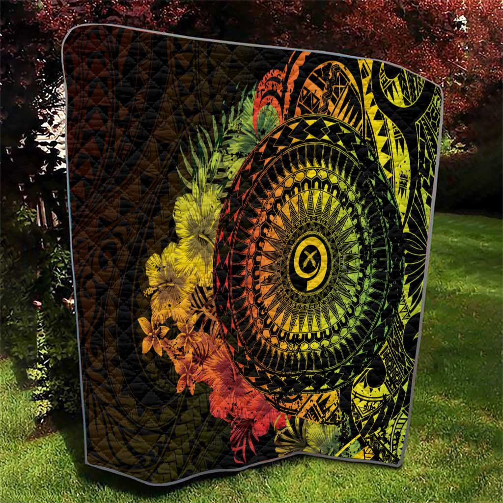 Vanuatu Quilt Hibisus Polynesian Pattern Reggae LT14 - Polynesian Pride