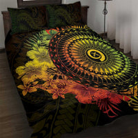 Vanuatu Quilt Bed Set Hibisus Polynesian Pattern Reggae LT14 Reggae - Polynesian Pride
