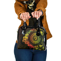 Vanuatu Shoulder Handbag Hibisus Polynesian Pattern Reggae LT14 One Size Reggae - Polynesian Pride