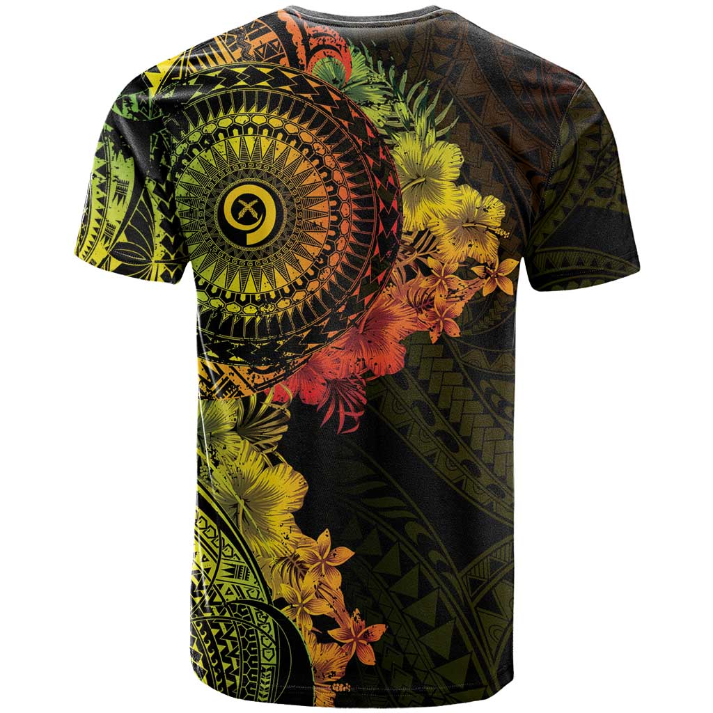 Vanuatu T Shirt Hibisus Polynesian Pattern Reggae LT14 - Polynesian Pride