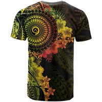 Vanuatu T Shirt Hibisus Polynesian Pattern Reggae LT14 - Polynesian Pride