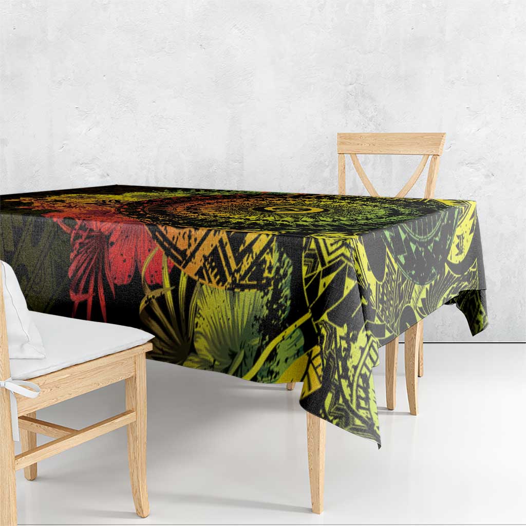Vanuatu Tablecloth Hibisus Polynesian Pattern Reggae LT14 - Polynesian Pride