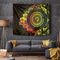 Vanuatu Tapestry Hibisus Polynesian Pattern Reggae LT14 Reggae - Polynesian Pride
