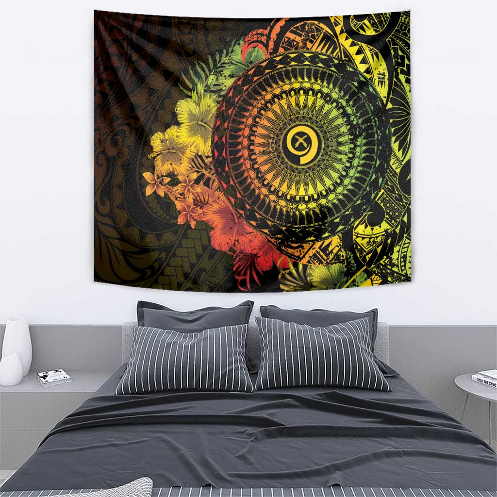Vanuatu Tapestry Hibisus Polynesian Pattern Reggae LT14 - Polynesian Pride