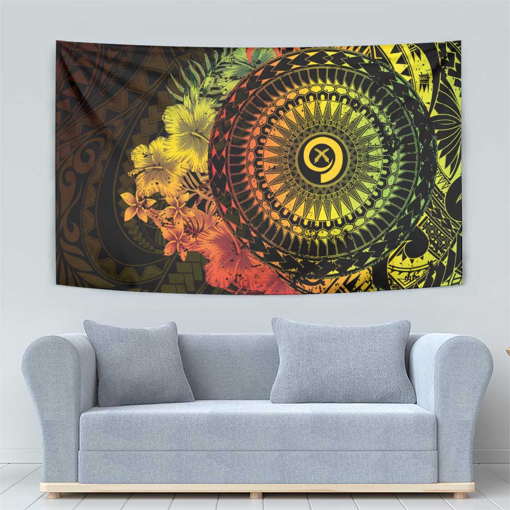 Vanuatu Tapestry Hibisus Polynesian Pattern Reggae LT14 - Polynesian Pride