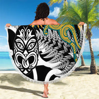 New Zealand Australia Rugby Beach Blanket Wallabies Aboriginal All Black Maori Tiki Together LT14 - Polynesian Pride