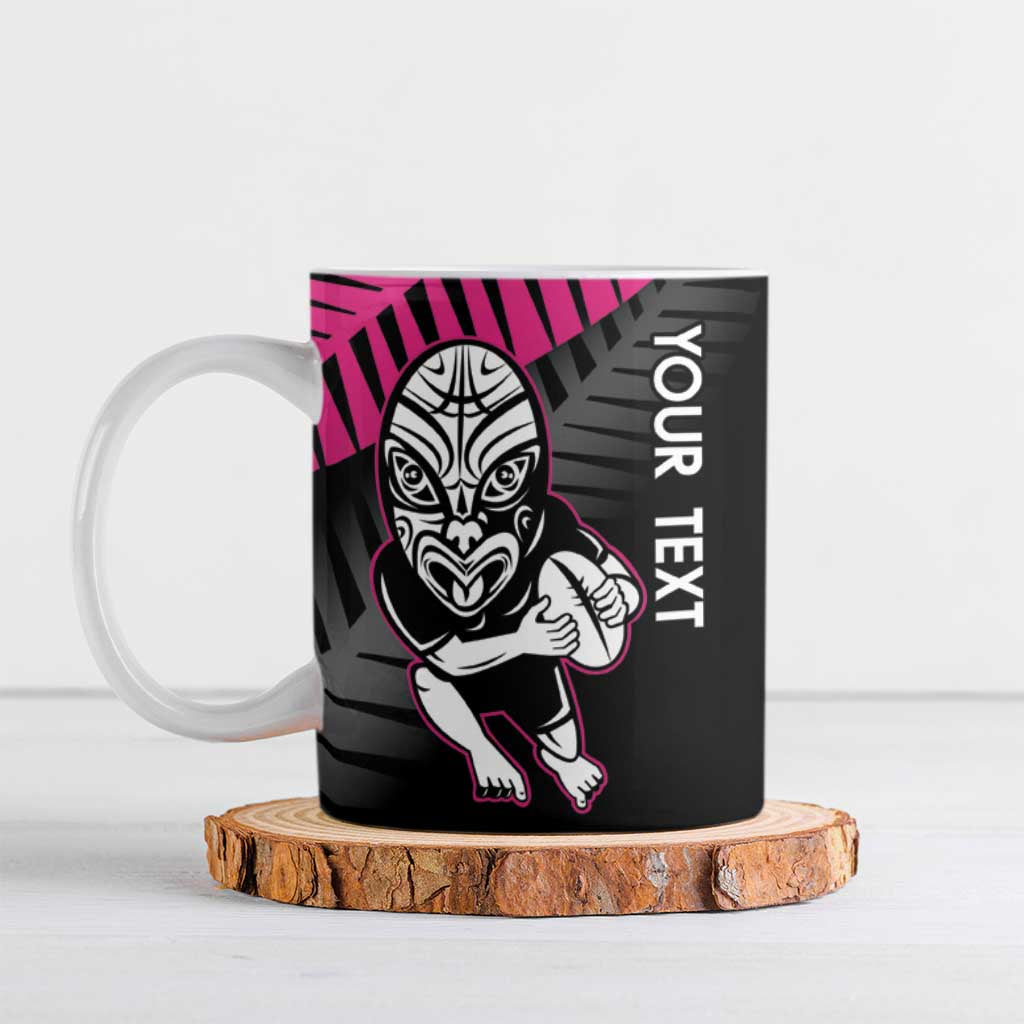 New Zealand Silver Fern Rugby Custom Ceramic Mug 2025 All Black Go Champions LT14 Black - Polynesian Pride