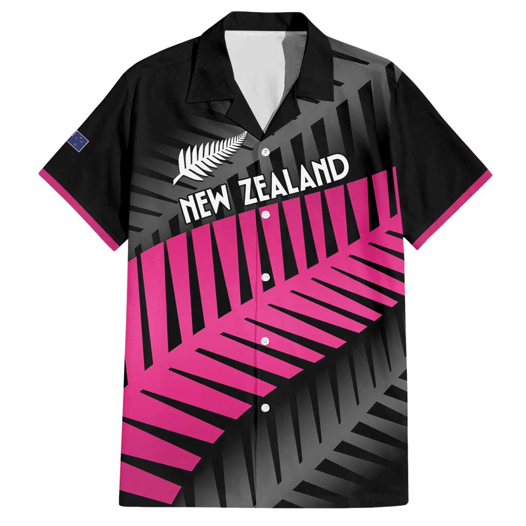 New Zealand Silver Fern Rugby Custom Hawaiian Shirt 2025 All Black Go Champions LT14 Black - Polynesian Pride
