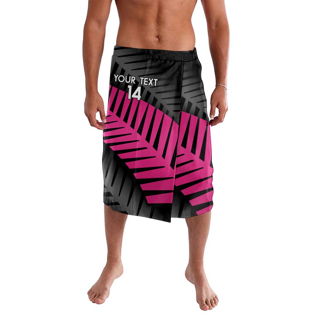 New Zealand Silver Fern Rugby Custom Lavalava 2025 All Black Go Champions LT14 Black - Polynesian Pride