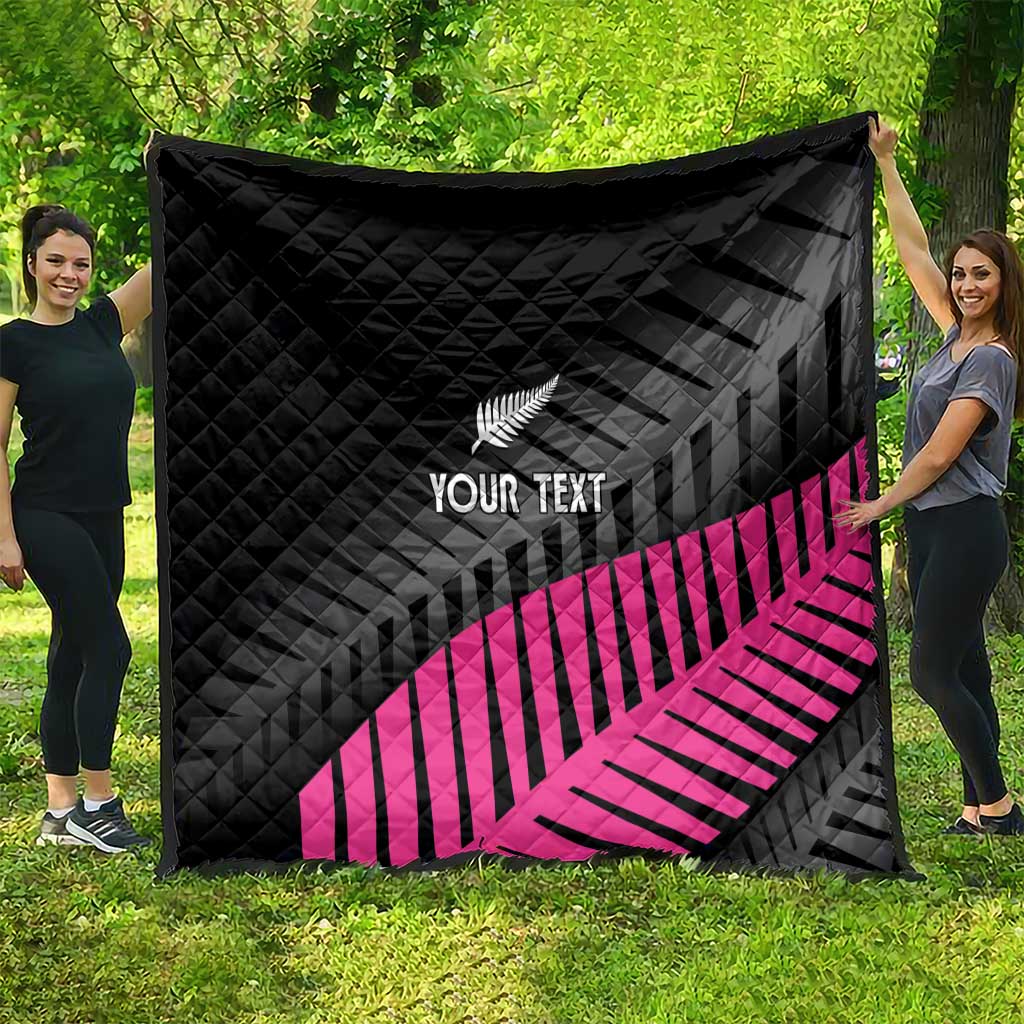 New Zealand Silver Fern Rugby Custom Quilt 2025 All Black Go Champions LT14 - Polynesian Pride