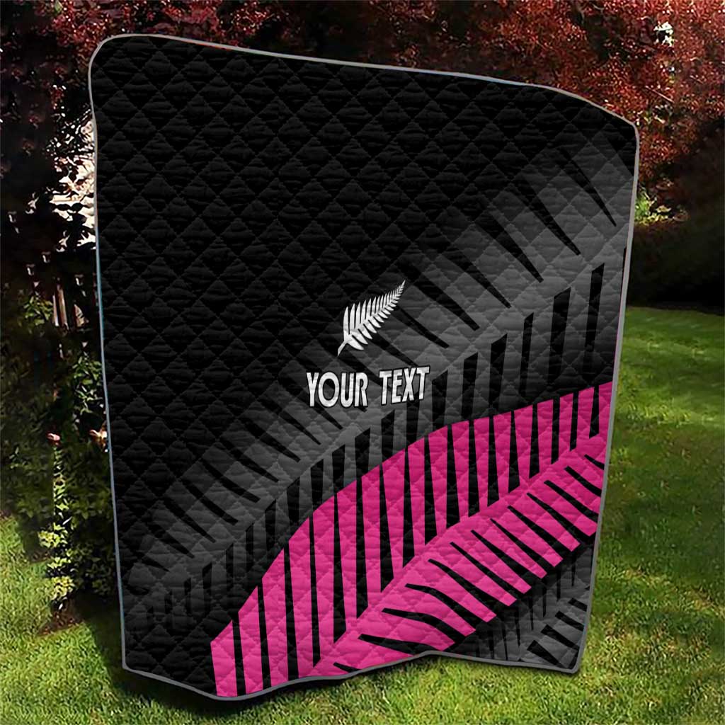 New Zealand Silver Fern Rugby Custom Quilt 2025 All Black Go Champions LT14 - Polynesian Pride