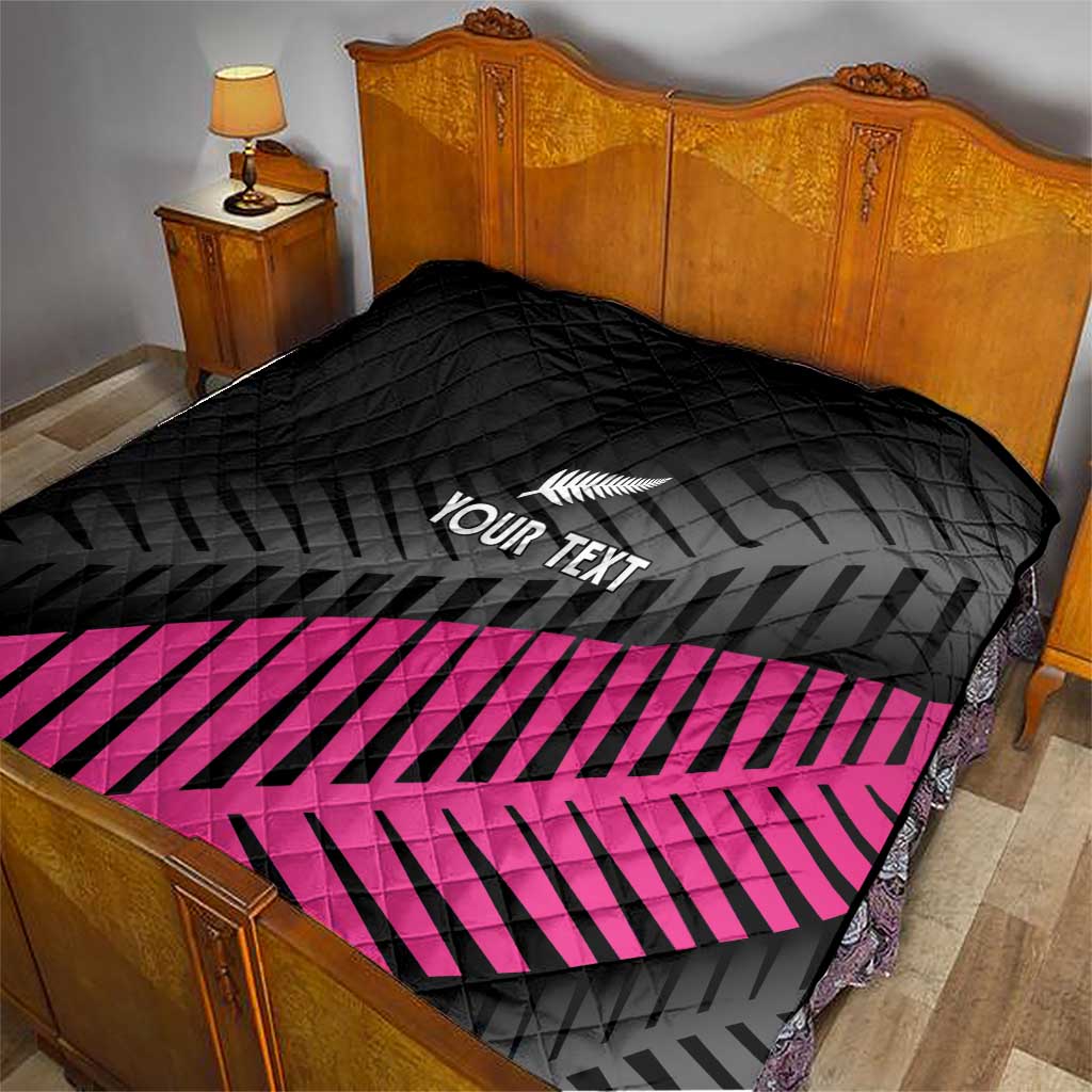 New Zealand Silver Fern Rugby Custom Quilt 2025 All Black Go Champions LT14 - Polynesian Pride