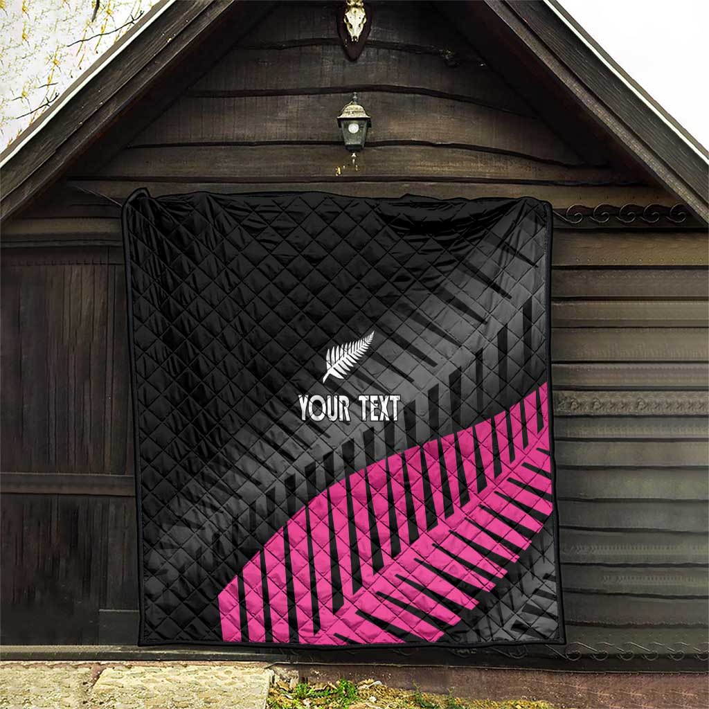 New Zealand Silver Fern Rugby Custom Quilt 2025 All Black Go Champions LT14 - Polynesian Pride