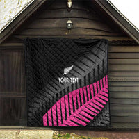 New Zealand Silver Fern Rugby Custom Quilt 2025 All Black Go Champions LT14 - Polynesian Pride