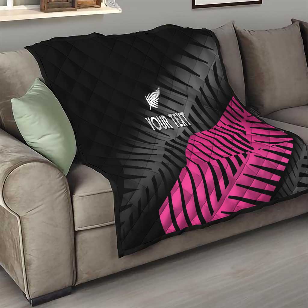 New Zealand Silver Fern Rugby Custom Quilt 2025 All Black Go Champions LT14 - Polynesian Pride