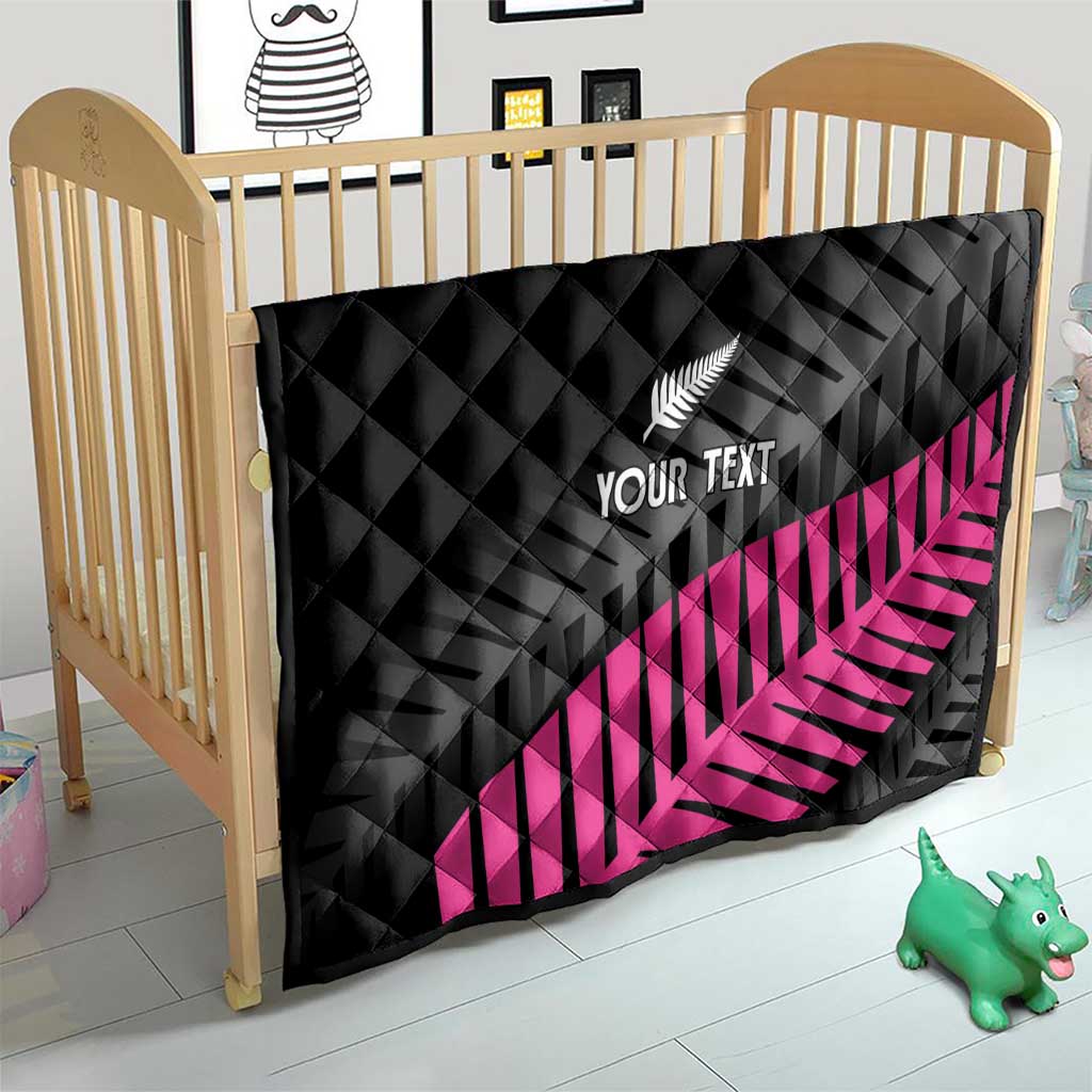 New Zealand Silver Fern Rugby Custom Quilt 2025 All Black Go Champions LT14 - Polynesian Pride