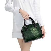 New Zealand Skull Darts Shoulder Handbag Aotearoa Maori Chest Tattoo Stylized Green LT14 - Polynesian Pride