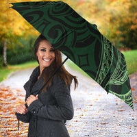 New Zealand Skull Darts Umbrella Aotearoa Maori Chest Tattoo Stylized Green LT14 - Polynesian Pride