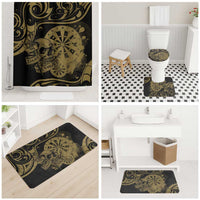 New Zealand Darts Bathroom Set Skull In Dart We Trust Maori Pattern LT14 - Polynesian Pride
