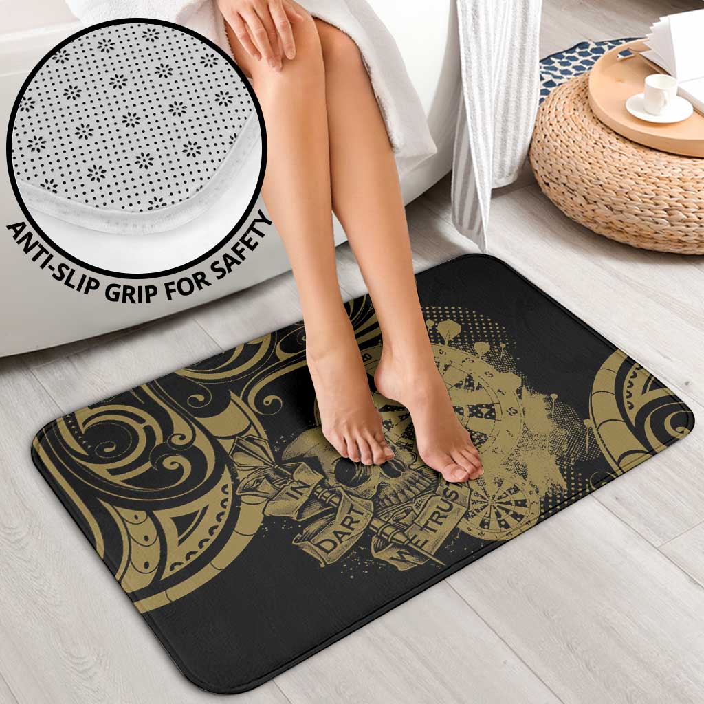 New Zealand Darts Bathroom Set Skull In Dart We Trust Maori Pattern LT14 - Polynesian Pride