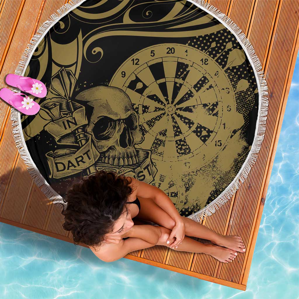 New Zealand Darts Beach Blanket Skull In Dart We Trust Maori Pattern LT14 - Polynesian Pride