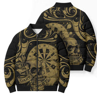 New Zealand Darts Bomber Puffer Jacket Skull In Dart We Trust Maori Pattern LT14 - Polynesian Pride