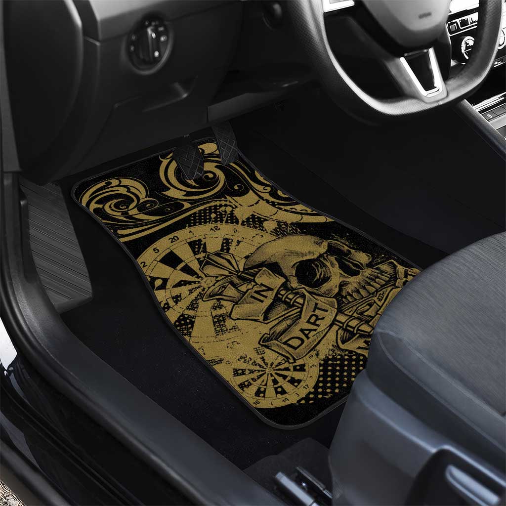 New Zealand Darts Car Mats Skull In Dart We Trust Maori Pattern LT14 - Polynesian Pride