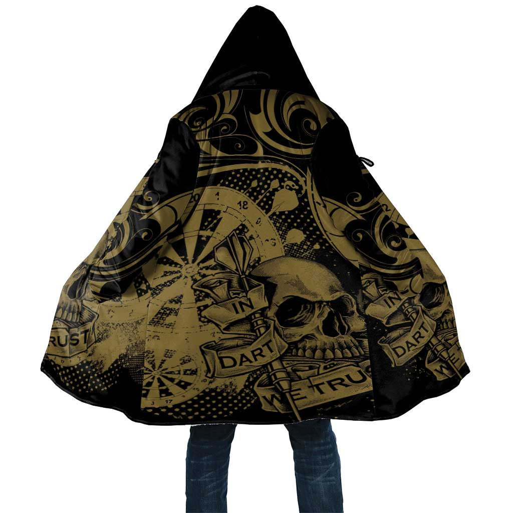 New Zealand Darts Cloak Skull In Dart We Trust Maori Pattern LT14 Unisex Gold - Polynesian Pride
