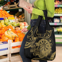 New Zealand Darts Grocery Bag Skull In Dart We Trust Maori Pattern LT14 - Polynesian Pride