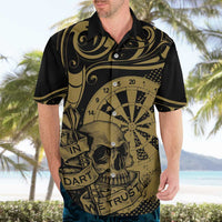 New Zealand Darts Hawaiian Shirt Skull In Dart We Trust Maori Pattern LT14 - Polynesian Pride