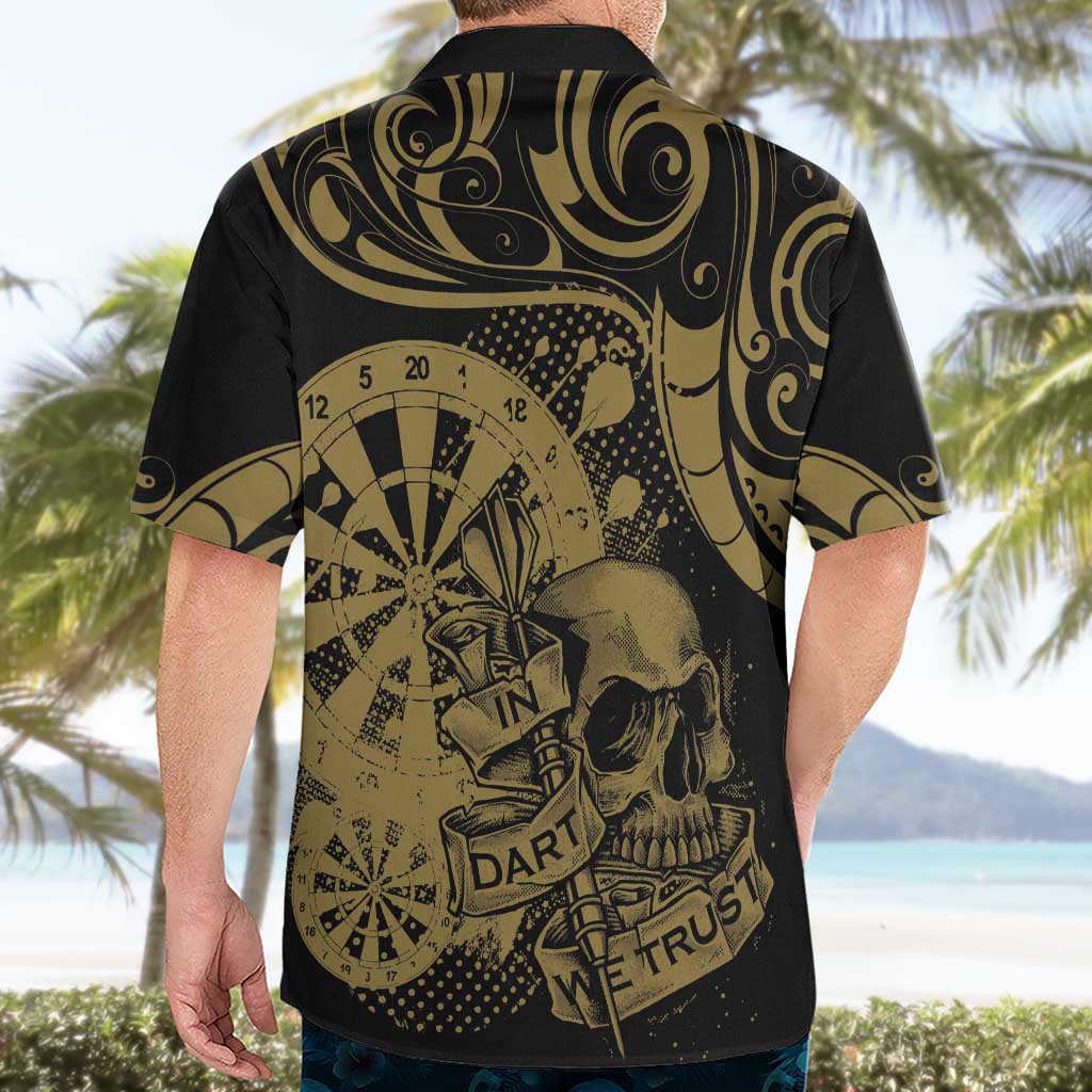 New Zealand Darts Hawaiian Shirt Skull In Dart We Trust Maori Pattern LT14 - Polynesian Pride