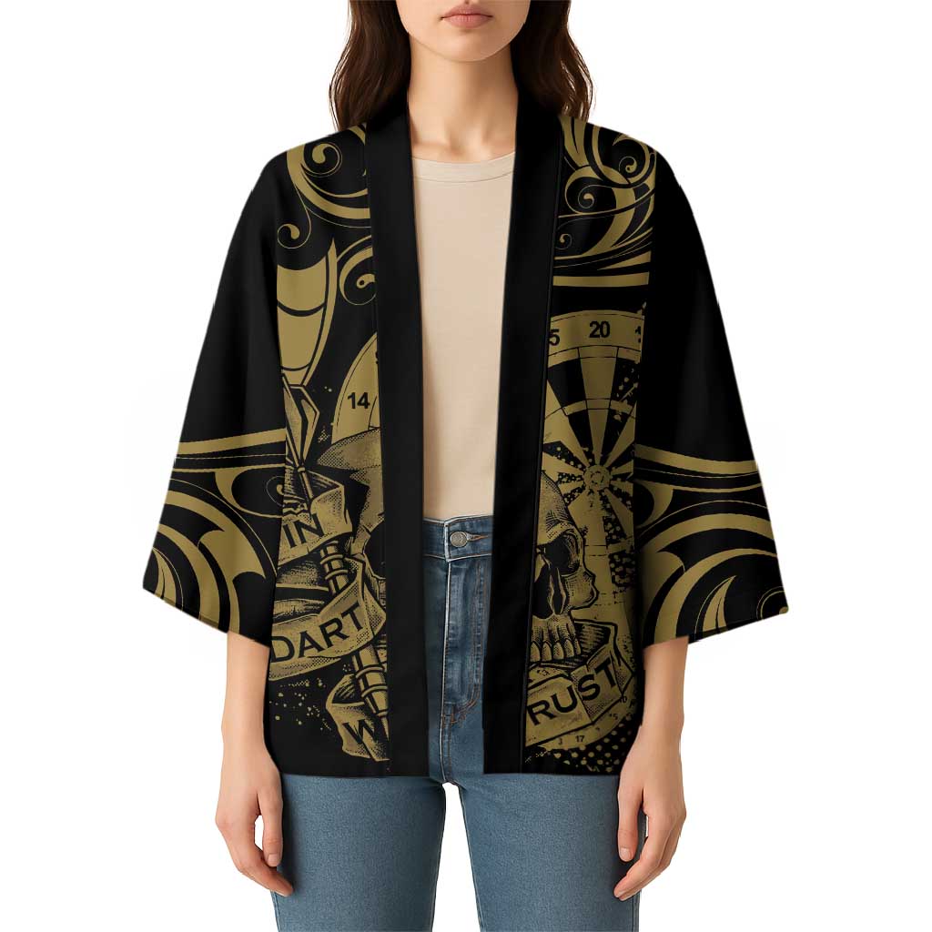 New Zealand Darts Kimono Skull In Dart We Trust Maori Pattern LT14 - Polynesian Pride