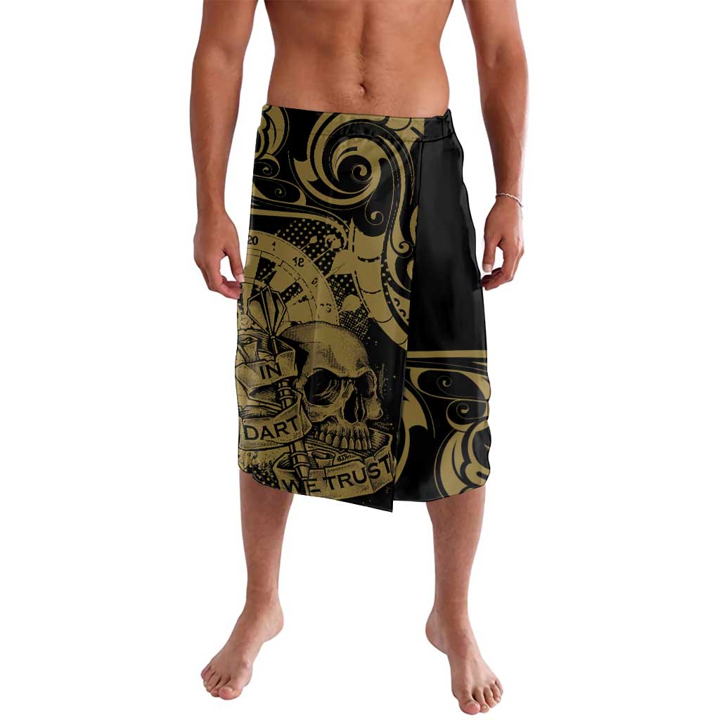 New Zealand Darts Lavalava Skull In Dart We Trust Maori Pattern LT14 Gold - Polynesian Pride