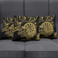 New Zealand Darts Pillow Cover Skull In Dart We Trust Maori Pattern LT14 - Polynesian Pride