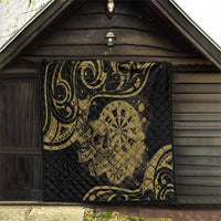 New Zealand Darts Quilt Skull In Dart We Trust Maori Pattern LT14 - Polynesian Pride