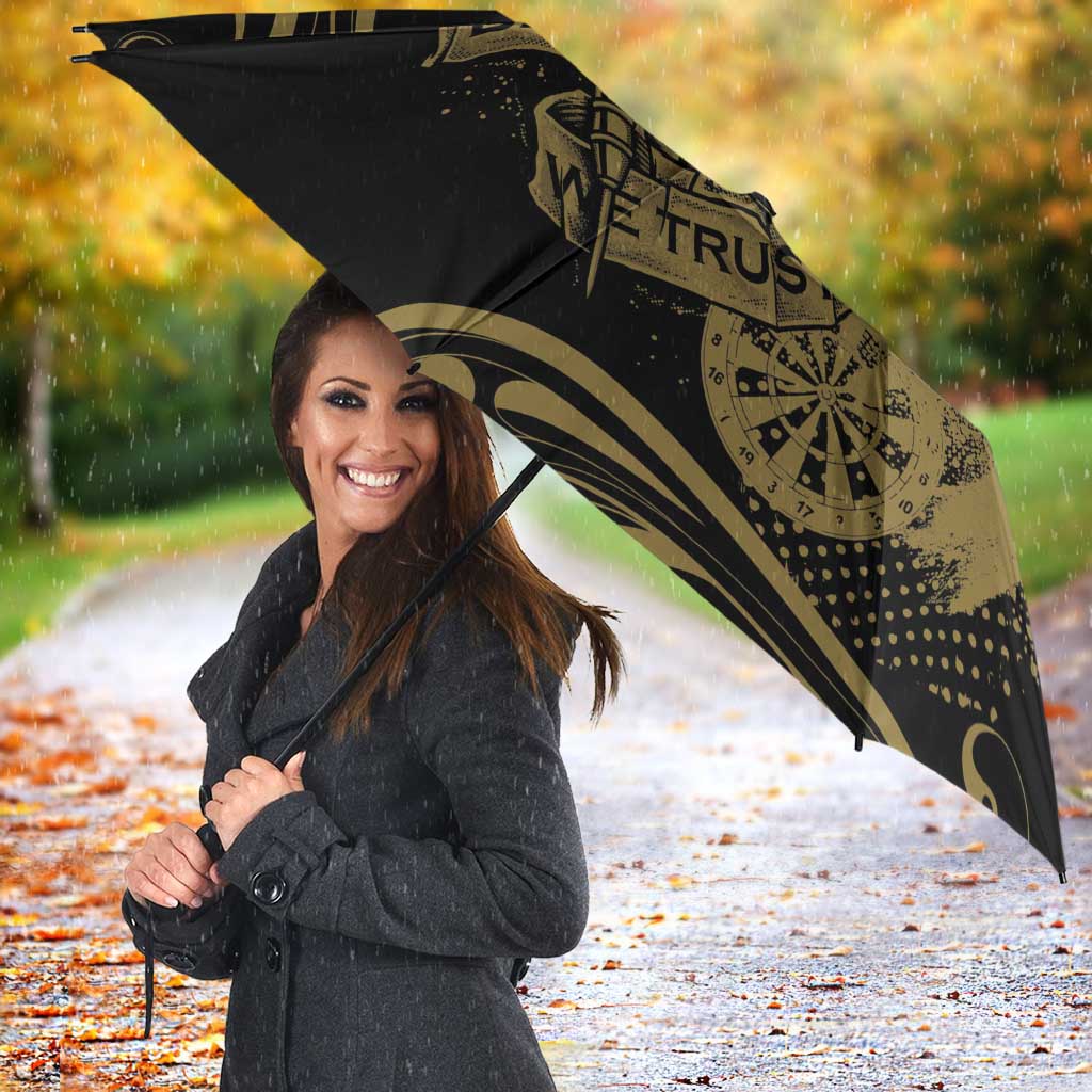 New Zealand Darts Umbrella Skull In Dart We Trust Maori Pattern LT14 - Polynesian Pride