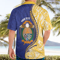 Personalised Nauru Angam Day Hawaiian Shirt Naoero Frigatebird With Flag Proud LT14 - Polynesian Pride