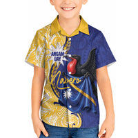 Personalised Nauru Angam Day Hawaiian Shirt Naoero Frigatebird With Flag Proud LT14 - Polynesian Pride