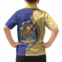 Personalised Nauru Angam Day Hawaiian Shirt Naoero Frigatebird With Flag Proud LT14 - Polynesian Pride