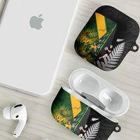 New Zealand and South Africa Rugby AirPods Case Ultimate Rivalry All Black Springboks LT14 - Polynesian Pride