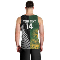 New Zealand and South Africa Rugby Custom Men Tank Top Ultimate Rivalry All Black Springboks LT14 - Polynesian Pride