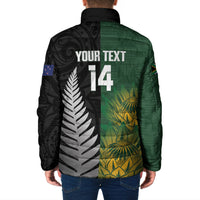 New Zealand and South Africa Rugby Custom Padded Jacket Ultimate Rivalry All Black Springboks LT14 - Polynesian Pride