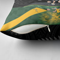 New Zealand and South Africa Rugby Pillow Cover Ultimate Rivalry All Black Springboks LT14 - Polynesian Pride