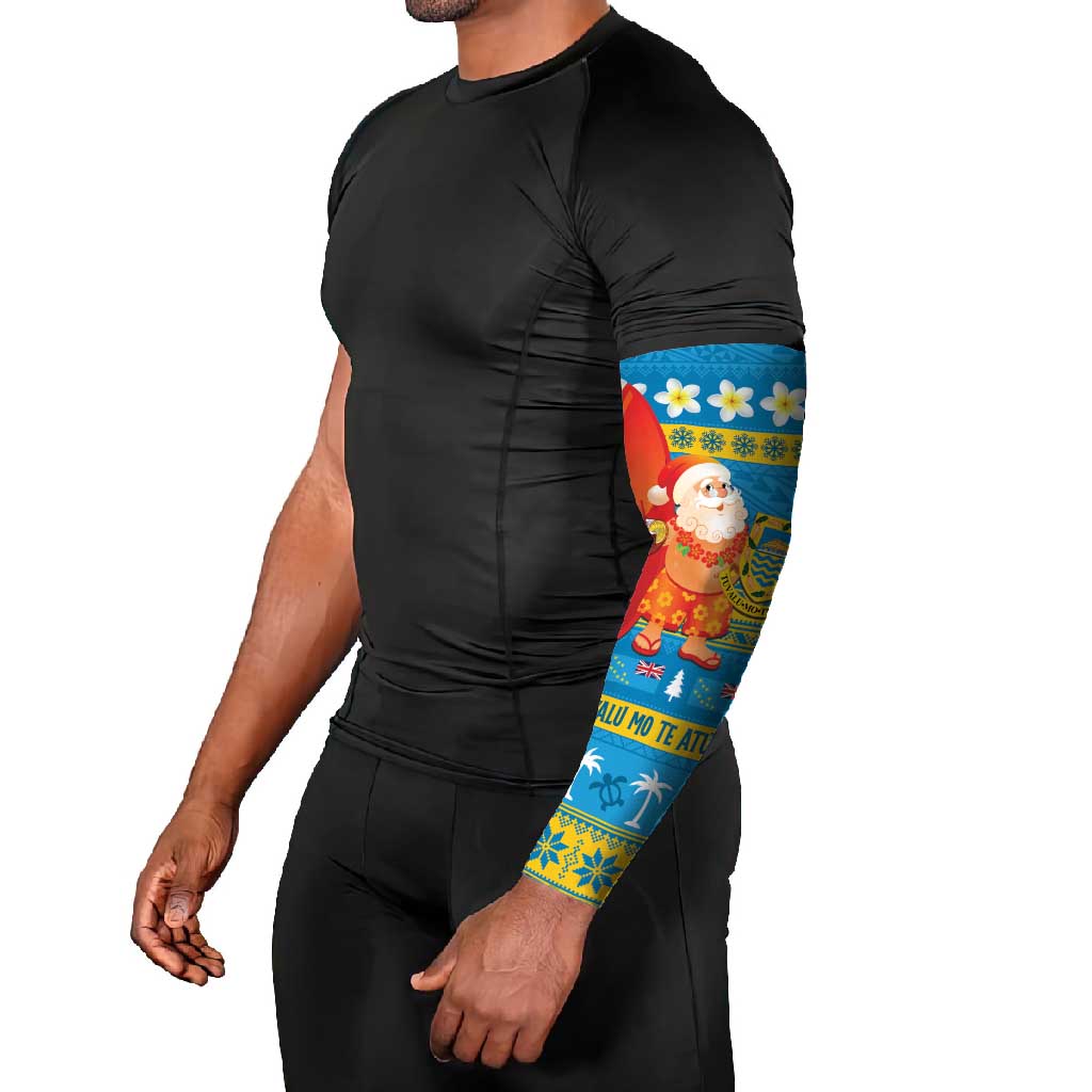 Tuvalu Christmas Arm Sleeves Cute Santa Manuia te Kilisimasi LT14 - Polynesian Pride
